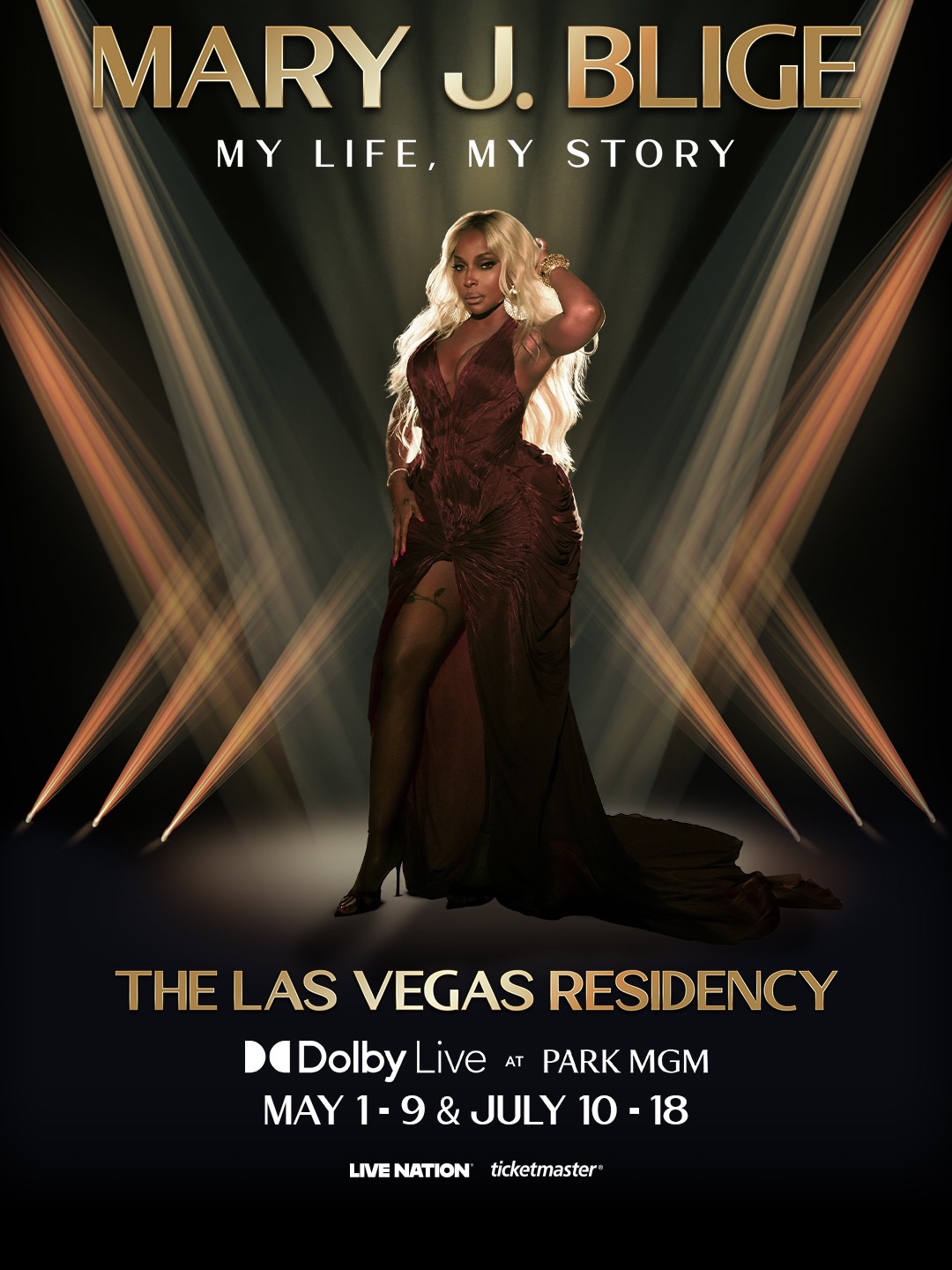 Mary J. Blige My Life My Story tour Poster 2026
